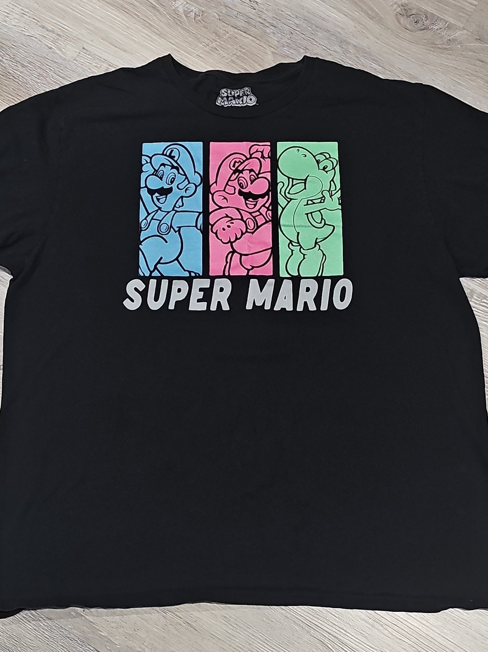 MAD Engine Black Super Mario Logo Tee XL